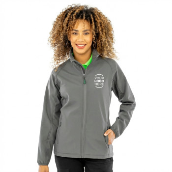Giacca softshell personalizzabile Result in poliestere riciclato