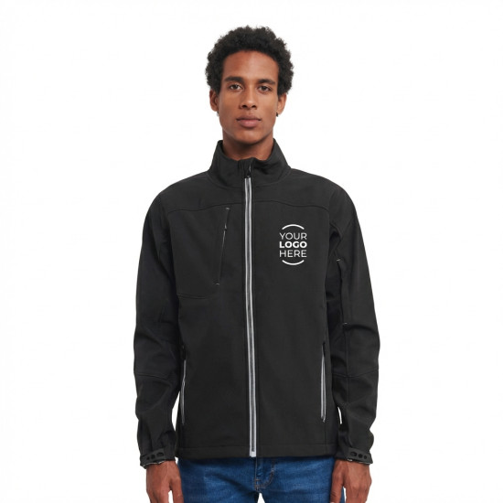 Giacca Softshell personalizzabile Russell con Pannelli Hydroshell e Fodera Traspirante