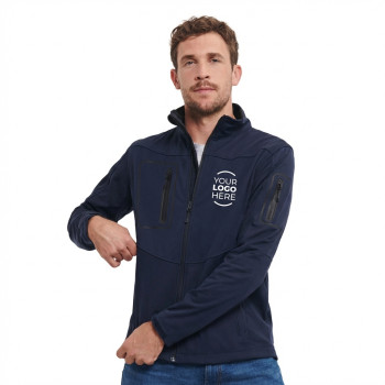 Giacca softshell personalizzabile Russell triplo strato impermeabile elasticizzata