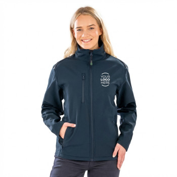 Giacca softshell personalizzata Result antivento idrorepellente riciclata
