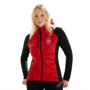 Giacca sportiva personalizzabile daiber in pile elasticizzato trapuntato