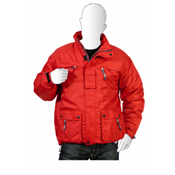 Giaccone personalizzabile con cappuccio regolabile e tessuto idrorepellente