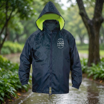Giaccone personalizzabile con cappuccio regolabile e trattamento idrorepellente