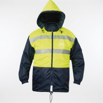 Giaccone personalizzabile con cappuccio regolabile e trattamento idrorepellente