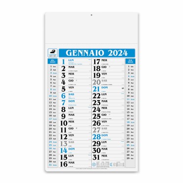 Calendario pubblicitario personalizzato con logo - GIGANTE