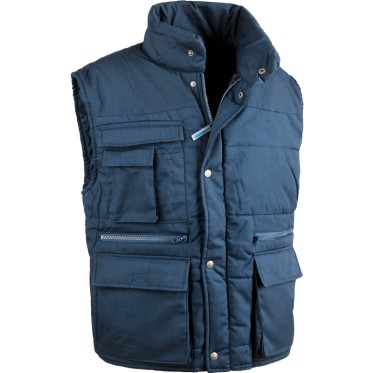 Gilet personalizzabile con chiusura combinata e tasche multiformato