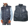 Gilet antipioggia personalizzabile zip interna multitasche impermeabile