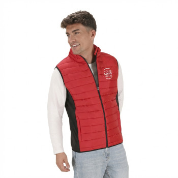 Gilet personalizzato - Gilet antivento personalizzabile soft shell con interno imbottito nero