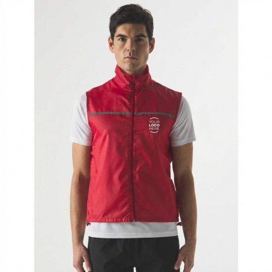 Gilet antivento personalizzabile Sprintex unisex con rete traspirante e taschina interna