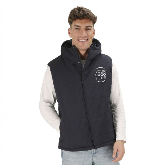 Gilet con cappuccio personalizzabile protezione vento e acqua