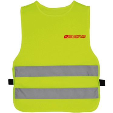 Gilet di sicurezza personalizzabile bambini con strisce catarifrangenti EN471