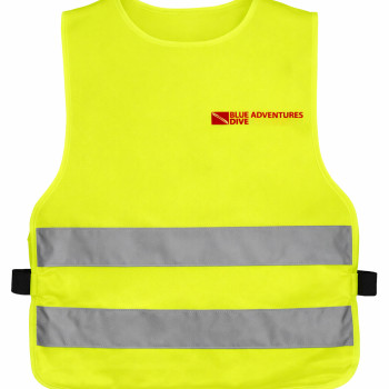 Gilet di sicurezza personalizzabile bambini con strisce catarifrangenti EN471