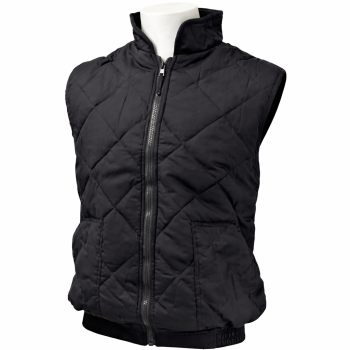 Gilet personalizzato - Gilet imbottito personalizzabile blu con zip e tasche esterne elasticizzato