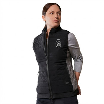 Gilet imbottito personalizzabile daiber con zip lunga e tasche con chiusura