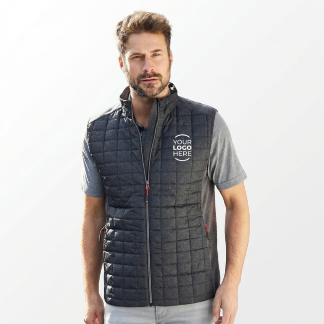 Gilet personalizzato - Gilet personalizzabile daiber in pile mélange con imbottitura termica