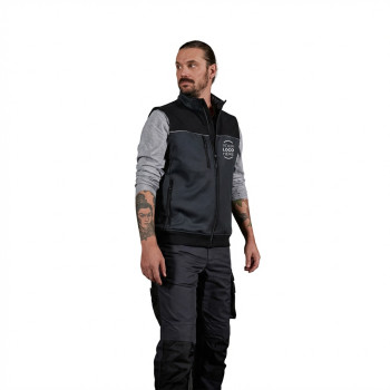 Gilet personalizzabile daiber softshell imbottitura sherpa riflettente