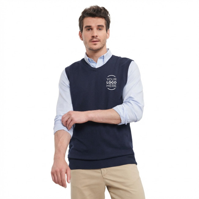 Gilet personalizzato - Gilet personalizzabile Russell senza maniche cotone e acrilico