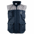Gilet reversibile personalizzabile blu/grigio antivento con pile interno