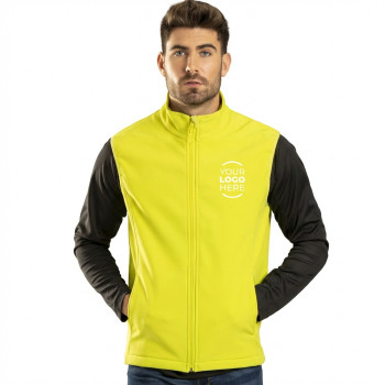 Gilet personalizzato - Gilet senza maniche personalizzabile soft shell elastan impermeabile traspirante