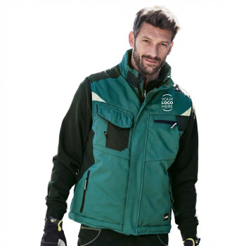 Gilet softshell personalizzabile Daiber antivento con rinforzi alle spalle