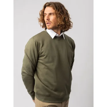 Felpa girocollo personalizzabile Black Spider in cotone organico riciclato