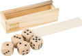 Gioco dei dadi in legno di faggio Celine