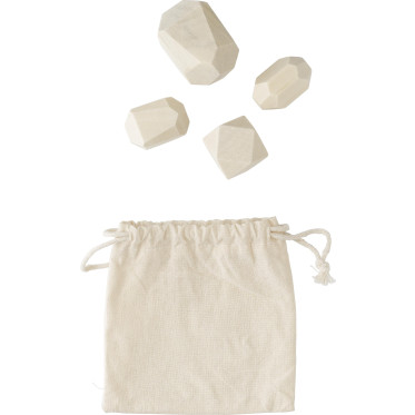 Gioco di abilità personalizzabile Impression in legno con custodia in cotone