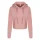 Felpa cropped personalizzabile Just Hoods con cappuccio e tasca marsupio