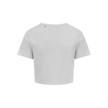 Maglietta t-shirt da donna personalizzata con logo  - Girlie Tri-Blend Cropped T