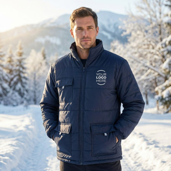 Giubbino impermeabile personalizzabile con maniche asportabili e tasche velcro