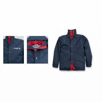 Giubbino leggero personalizzabile bicolore con cappuccio estraibile nylon