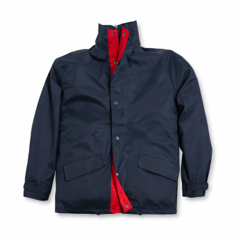 Giubbino leggero personalizzabile bicolore con cappuccio estraibile nylon