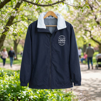 Giubbino personalizzabile idrorepellente con fodera in rete colore ghiaccio