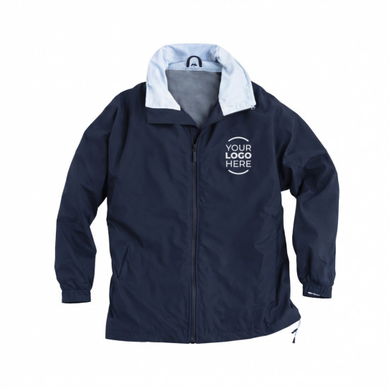 Giubbino personalizzabile idrorepellente con fodera in rete colore ghiaccio