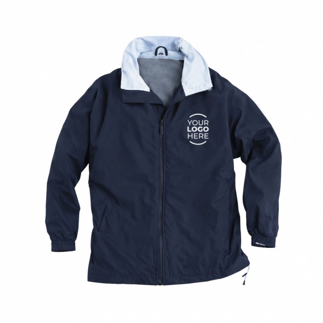 Giubbino personalizzabile idrorepellente con fodera in rete colore ghiaccio