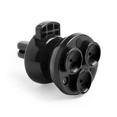 Supporto per griglia auto personalizzabile nero con rotazione 360º