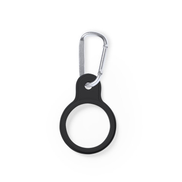 Gancio portaborraccia personalizzabile in silicone con moschettone alluminio