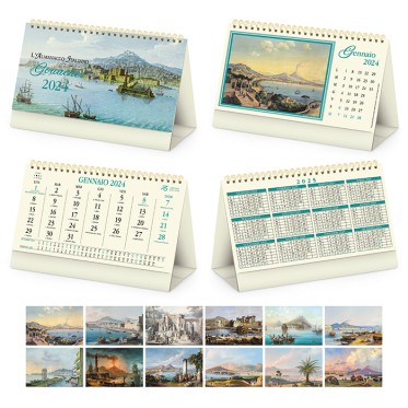 Calendari da tavolo personalizzati con logo - GOUACHES