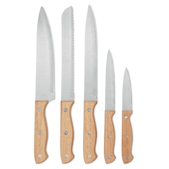 GOURMET - Set ceppo e 6 coltelli