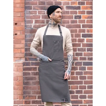 Grembiule con pettorina stile denim ROCK CHEF®-Stage2