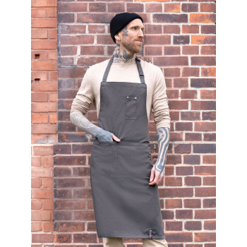 Grembiule con pettorina stile denim ROCK CHEF®-Stage2