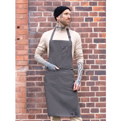 Grembiule con pettorina stile denim ROCK CHEF®-Stage2