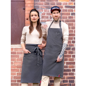 Grembiule con pettorina stile denim ROCK CHEF®-Stage2