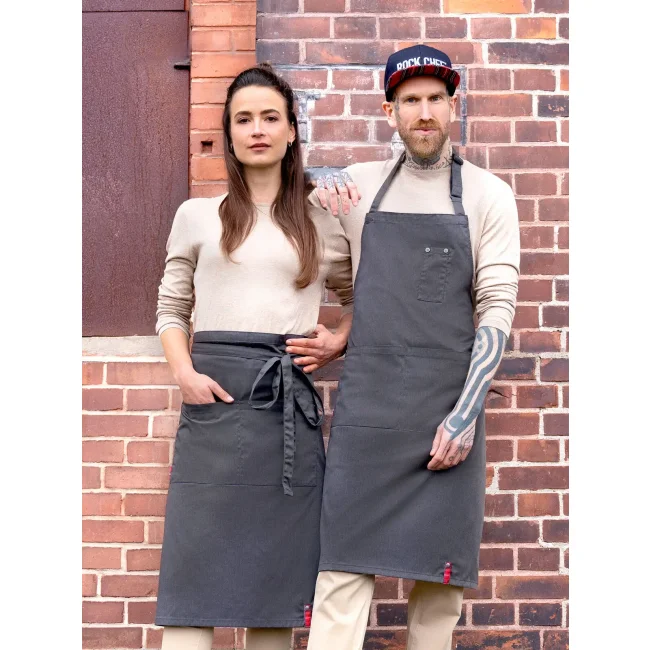 Grembiule con pettorina stile denim ROCK CHEF®-Stage2