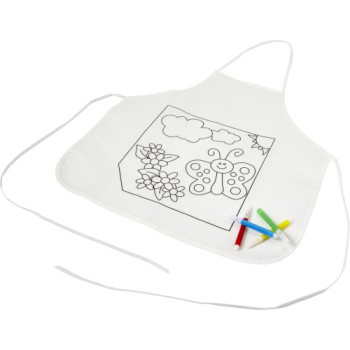 Giochi bambini personalizzati con logo - Grembiule da colorare in TNT 80 gr/m² Stacy