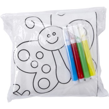 Giochi bambini personalizzati con logo - Grembiule da colorare in TNT 80 gr/m² Stacy