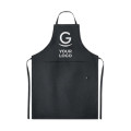 Grembiule da cucina personalizzabile in canapa 100% naturale con tasche