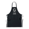 Grembiule personalizzabile in cotone organico 200gr con tasche frontali