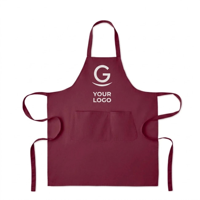 Grembiuli da cucina personalizzati - Grembiule regolabile in cotone biologico 240 gr con tasca