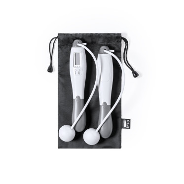 Corda da salto digitale personalizzabile con display LCD e custodia RPET